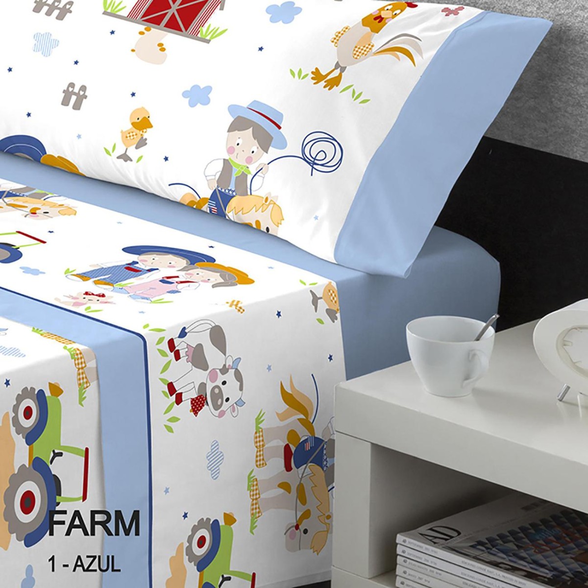 Juego sábanas infantil FARM Catotex - Infantil - Luna Textil